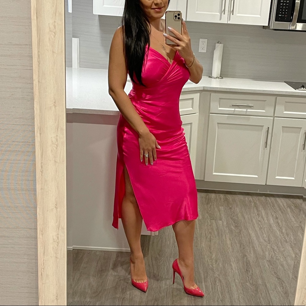 Zara midi slip dress